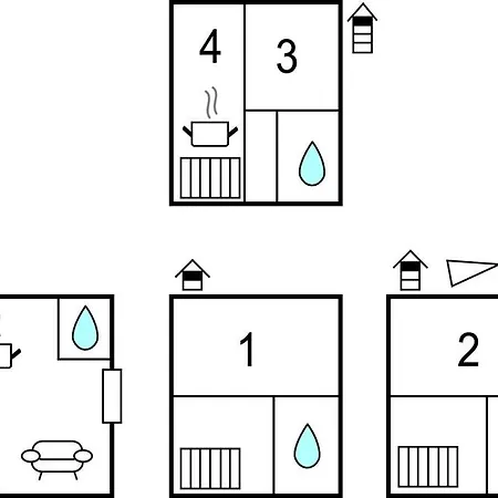 度假居 4 Bedroom Front In